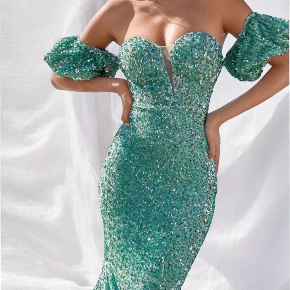 Teal Prom Dress
